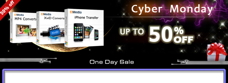 4Media One Day Sale - Up to 50% Off