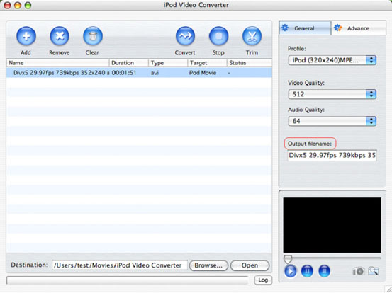 Convert videos to iPod MP4 Mac