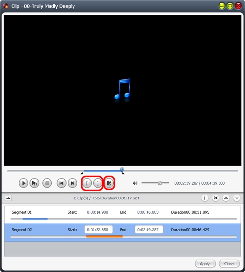 Clip Video Segments