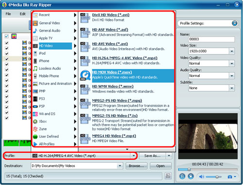 Rip Blu-ray movies to AVI