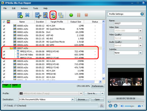 Convert Blu-ray movies to videos