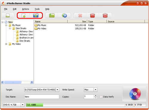 How to burn files to data CD 
