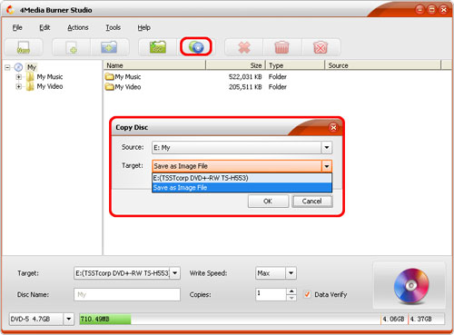 Copy Disc to ISO image