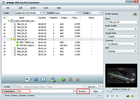 How to convert DVD to PS3