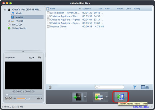 Transfer iPad videos to Mac