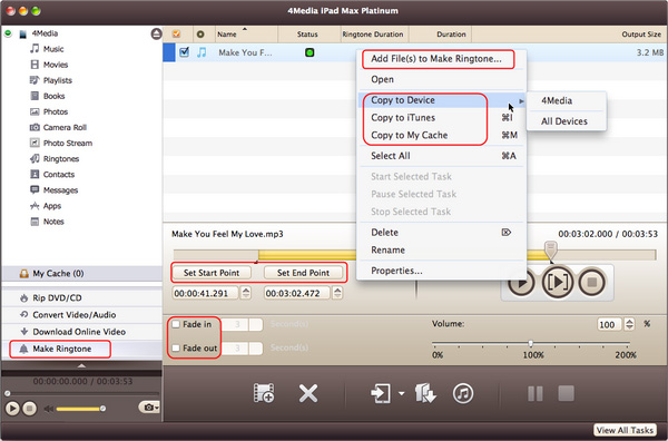 Make iPhone ringtones