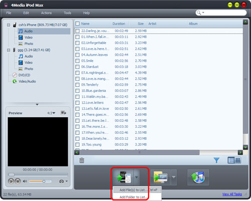 Backup iPod movies to computer