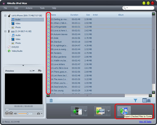 Transfer music from iPhone to PC