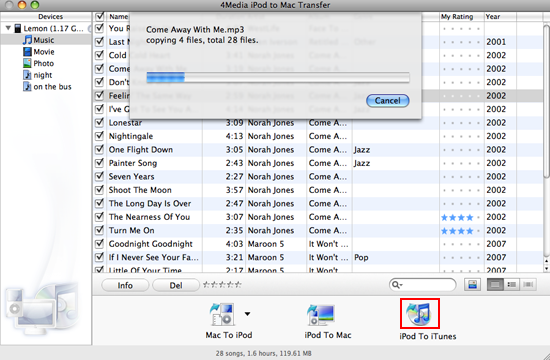 From iPod/iPhone to iTunes