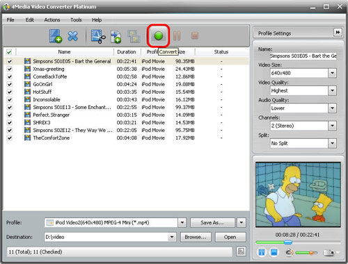 How to complete video file conversion