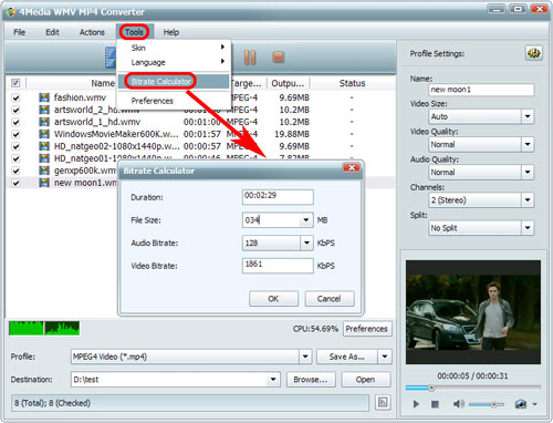Convert WMV to MP4