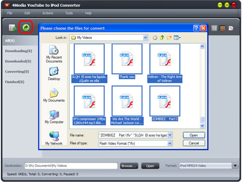 YouTube video to iPod converter