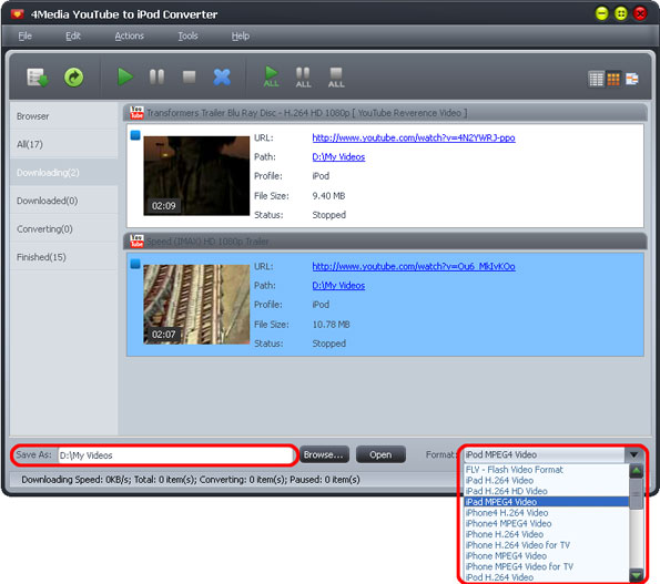 How to convert YouTube to iPod