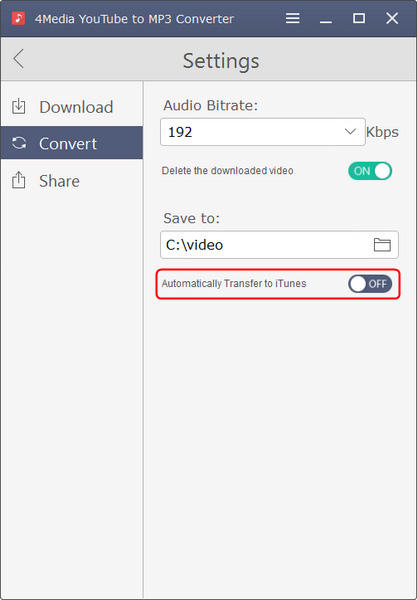 4Media YouTube to MP3 Converter