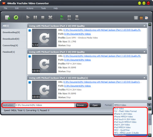Download YouTube videos to MP3