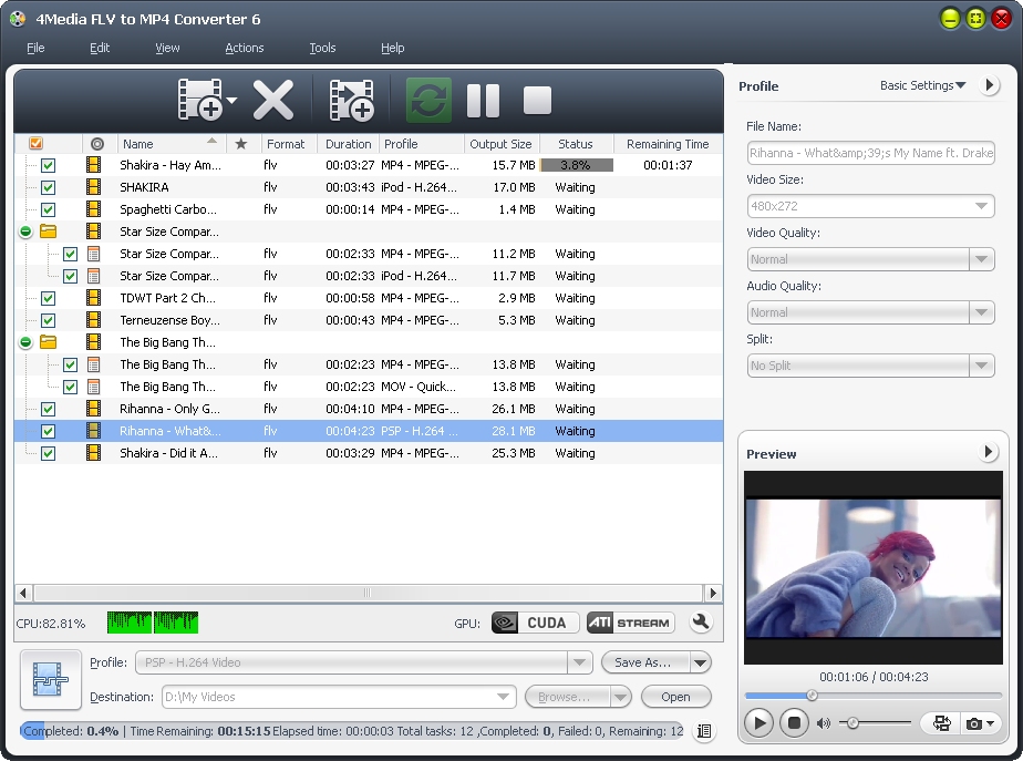 4media flv to mp4 converter 5.1.24.0421