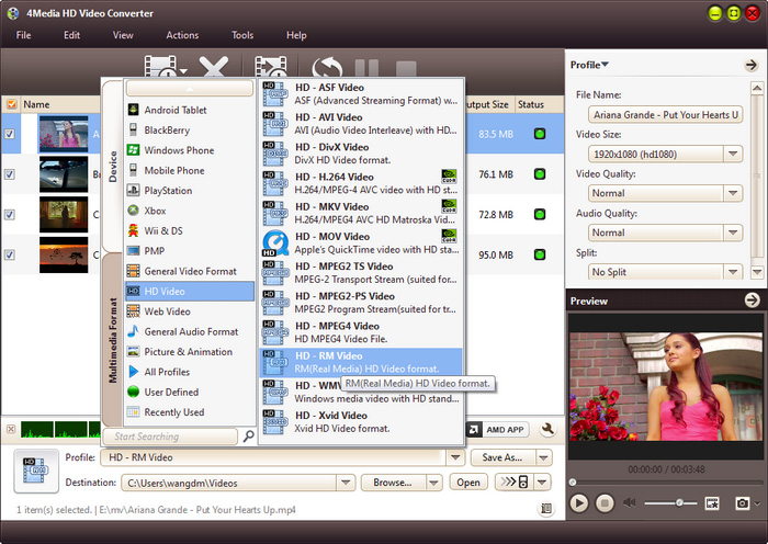 4Media HD Video Converter