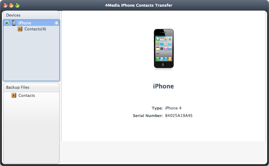 4Media iPhone Contacts Transfer for Mac 1.2.7.20121120 full