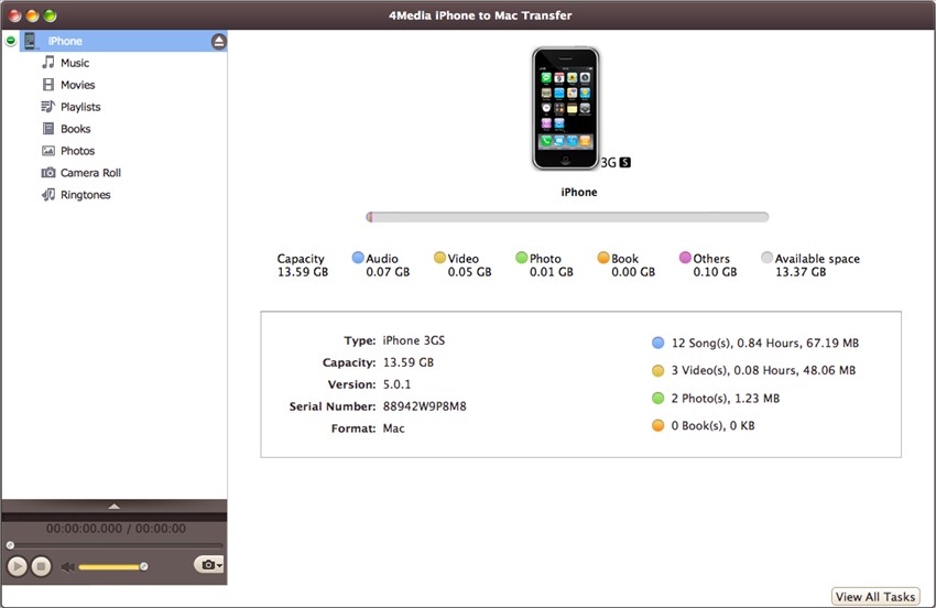 4Media iPhone to Mac Transfer