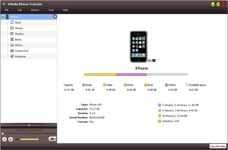 4Media iPhone Software Suite screenshot