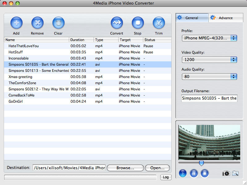 4Media iPhone Video Converter for Mac  - convert video to iPhone on Mac