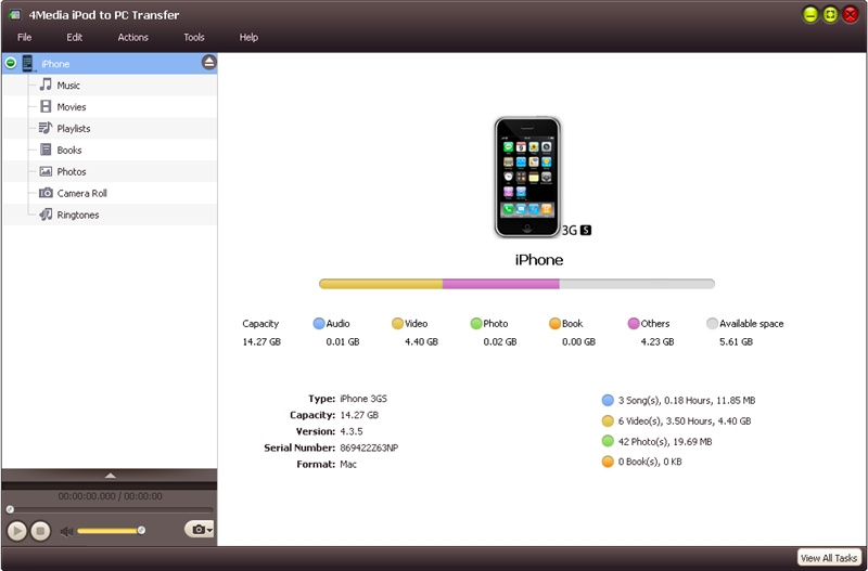 Windows 8 4Media iPod to PC Transfer 5.3.1.20120606 full Windows 8 4Media iPod to PC Transfer full