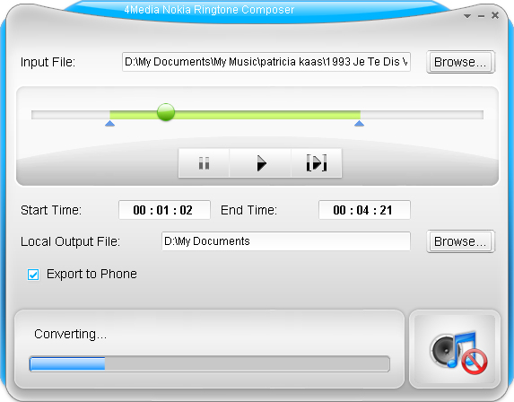 4Media Nokia Ringtone Composer screenshot