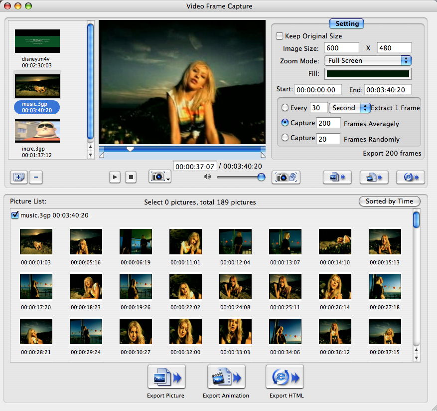 4Media Video Frame Capture for Mac ...
