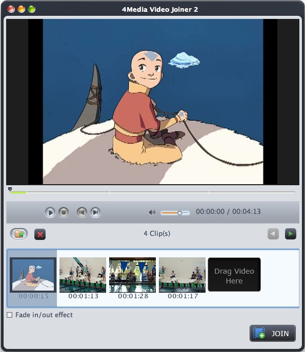 4Media Video Joiner for Mac software